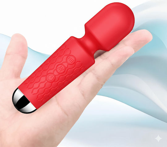 Smd Vibrator Wand Pocket Wireless Clitoral Vibrator 15cm 20 Vibrations & 8  Intensities Red | Skroutz.mt