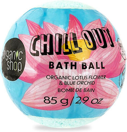Organic Shop Chill Out Organic Lotus Flower & Blue Orchidea Bath Ball 85g