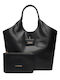 Leather Women's Pouch Shoulder Black