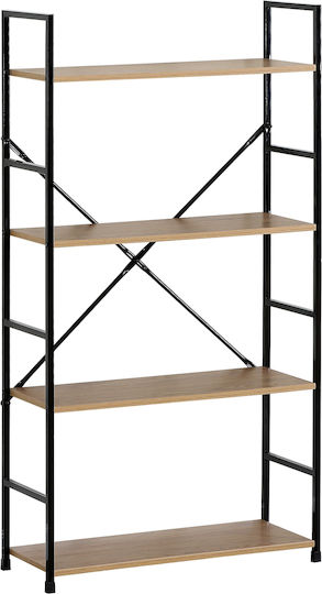 Bücherschrank Darrow 15340027 58.6x23.5x112εκ. Oak/Black