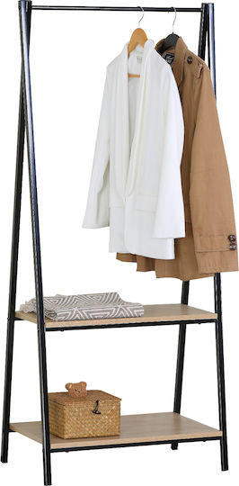Eingangsmöbel Oak/Black 64x40x150cm