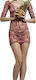 Roza Sexy Women's Bodystocking Dress Rz-174 Floral Lace Pattern