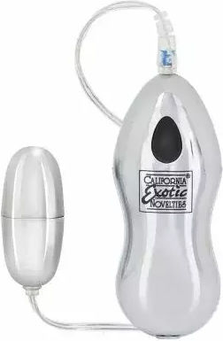Mini Massager Calexotics 054227 10-355 Vibrating Bullet Controller 2 Speeds 6 X 3 Cm Silver