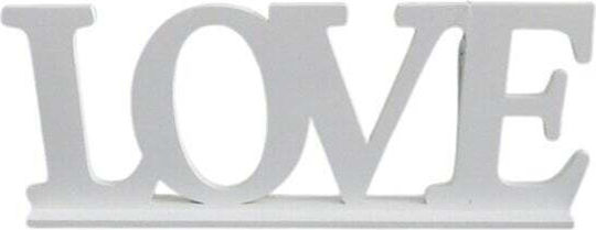 Holzschild Love 52x21cm Weiße