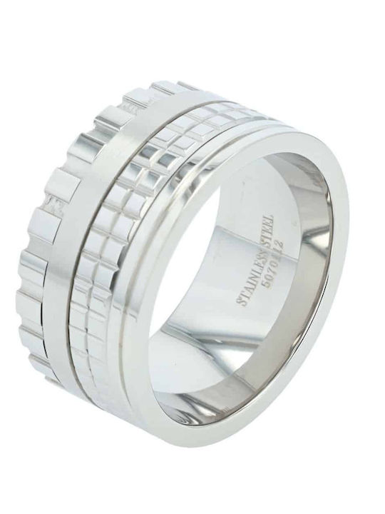 Akzent Herren Ring aus Stahl