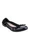 Damen Ballerinas aus Lackleder in Schwarz Farbe