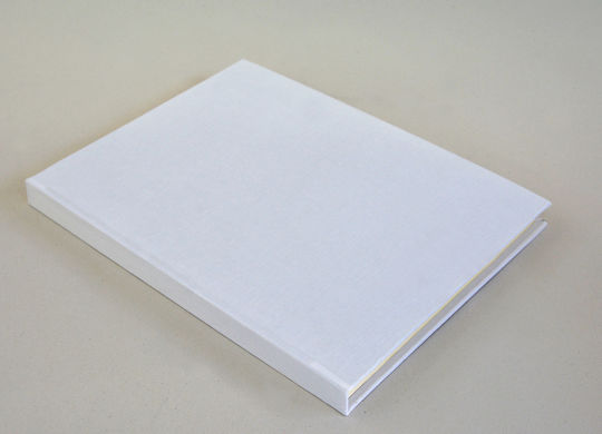 Carte de dorințe din material textil 22x28 in alb liniu