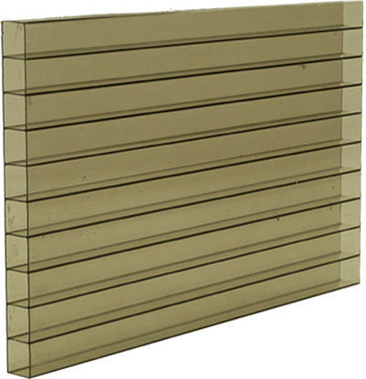 Polygal Foaie din policarbonat L2.1xW2m cu Grosime 10mm POL.10.BR