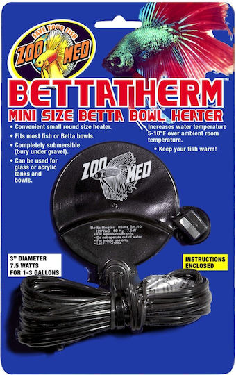 Încălzitor de Apă pentru Pești Betta Zoomed Bettatherm Mini Size Betta Bowl Heater