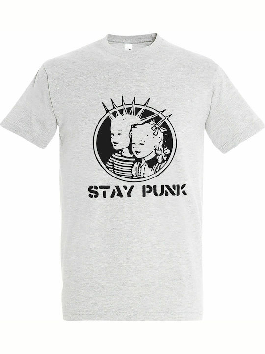 Tshirt Unisex "stay Punk" Ash