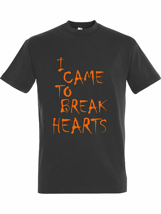 Unisex T-shirt "I Came To Break Hearts" Dark Gray