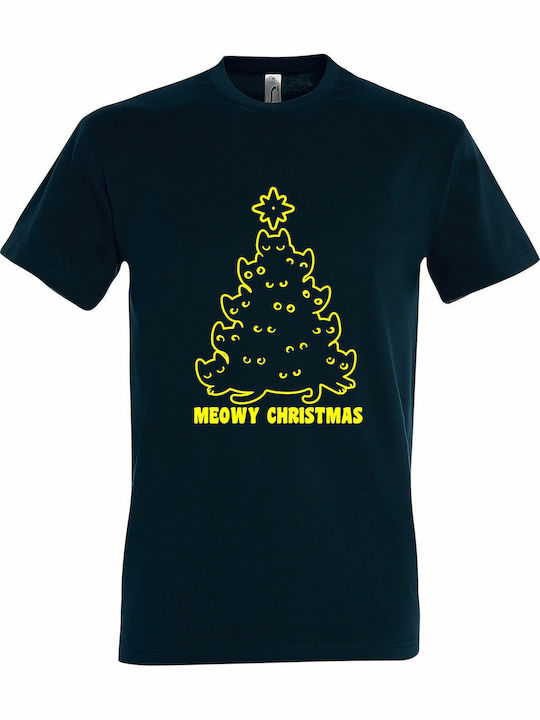 Unisex T-Shirt "Meowy Christmas Christmas Cats"...