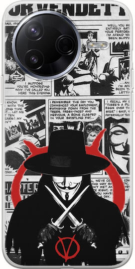 V Vendetta Xiaomi Poco F7 Pro 5g Flexible Tpu Διάφανη Σιλικόνη