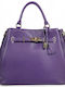 Lila Damen Leder Tote Tasche
