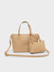 Roma Damentasche Handtasche Beige