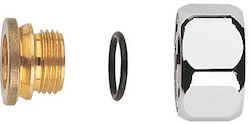 Grohe Connection Nut 45044000 1/2 Inch Brass Chrome