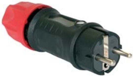 Schuko Stecker Männlich 05622-s Gummi Ip44 Pce