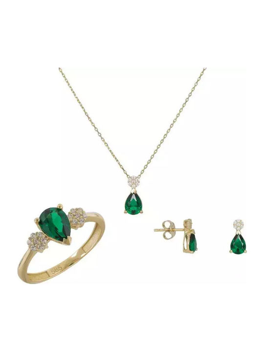 Jewelry Set Made of 14K Gold