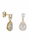 Earrings made of Gold 14K with Stones