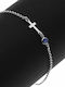 Amalfi Accessories Women's Bracelet Chain with design Eye made of Silver