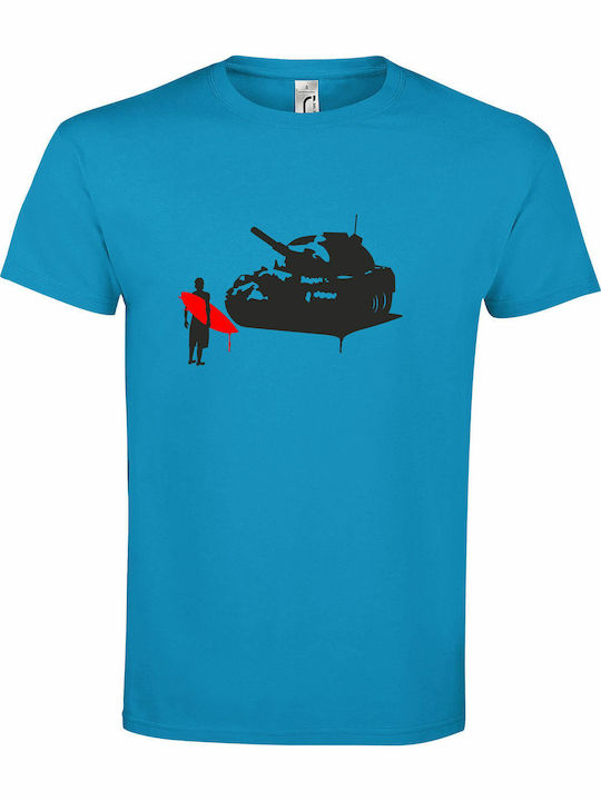 Unisex T-Shirt "Stop War Tanks Surfer Street Ar...