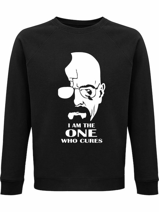 Суитшърти Унисекс Органичен Памук Breaking Bad I Am One Who Cures Черен