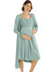 Monamise Nightgown Maternity & Nursing Mint