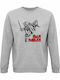 Sweatshirt Unisex Organic " Iron Maiden Trooper " Grey Melange