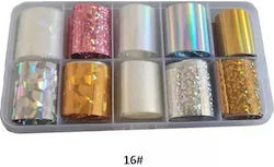 Ff Selections Folien Für Nageldesign Set No16 10 Stück – 2,5cm