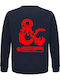 Unisex Organic Cotton Sweatshirt Dungeons Dragons Game French Navy