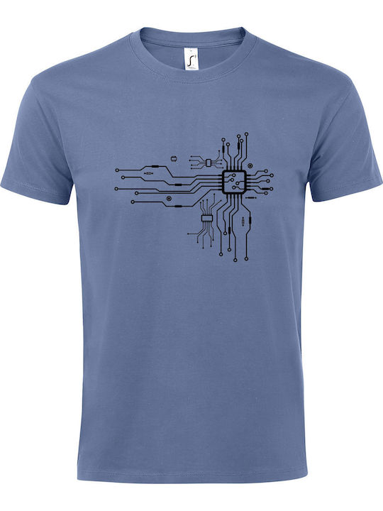 T-shirt Unisex " Cpu Heart " Denim