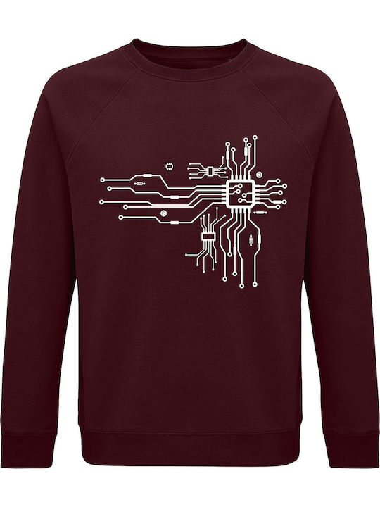 Unisex Organic Cotton Sweatshirt Cpu Heart Burg...