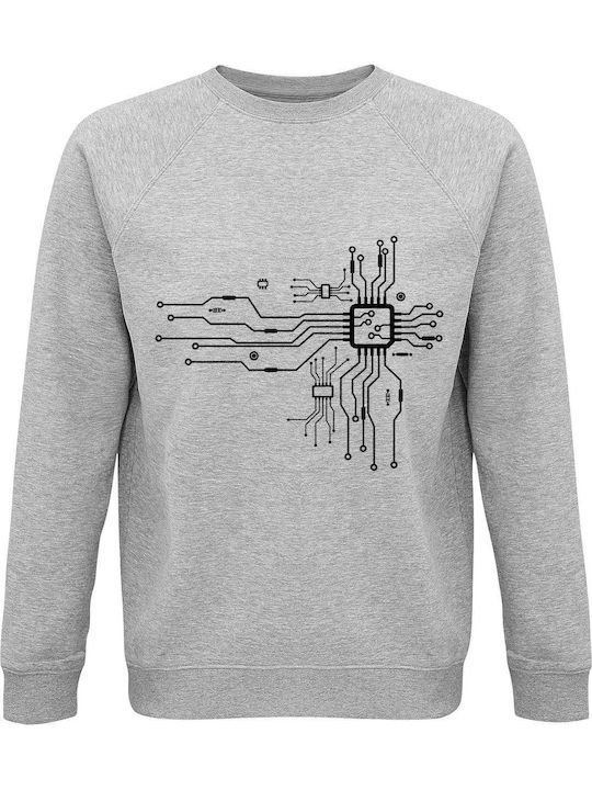 Unisex Organic Cotton Sweatshirt Cpu Heart Gray...