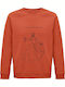 Sweatshirt Unisex Organic " Cinderella Streatwear " Sweet Orange