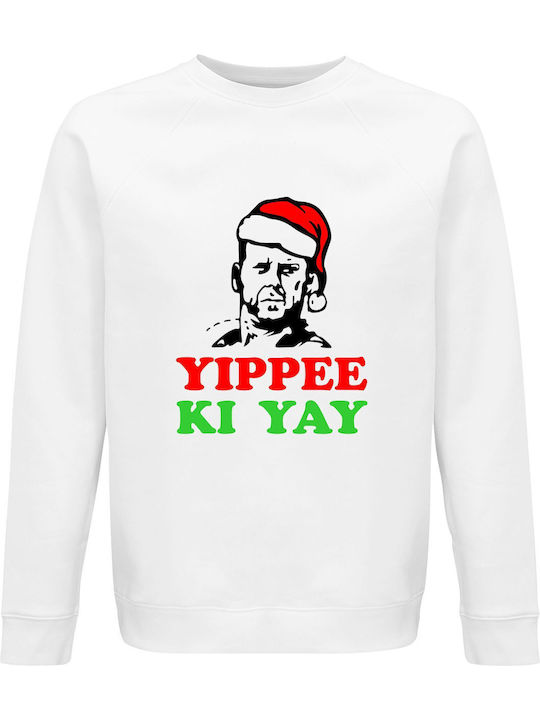 Unisex Bio-Baumwoll Sweatshirt "Yippee Ki Yay D...