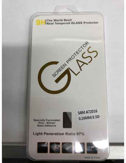 Displayschutzfolie Samsung A7 2016 0,26mm/2,5d Einzelhandel