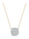 Necklace Solitaire Diamonds Brilliant Yellow Gold 18 Carats Kl1089