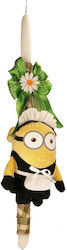 Πασχαλινή Λαμπάδα Minions Καμαριέρα Λούτρινο 15cm