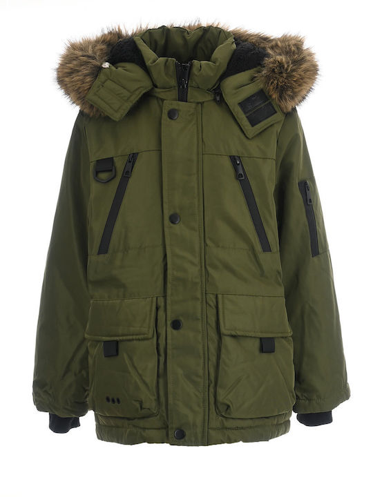 Joyce Kinder Freizeitjacke mit Kapuze Khaki