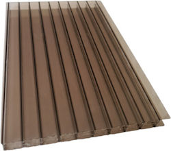 Πολυκαρβονικό Κυψελωτό Φύλλο 6mm Μπρονζέ 210x700cm Πολυκαρβονικό Κυψελωτό Φύλλο 6mm Μπρονζέ 210x700cm