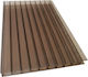 Polycarbonatplatten Mit Wabenstruktur 16mm Bronze 210x700cm