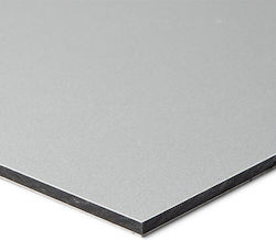 Πάνελ Αλουμινίου Etalbond 150x320x0,4cm Μαύρο Λευκό