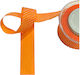 Markas Κορδέλα Μονής Όψης Πουά 25mmx18m Orange White 48378