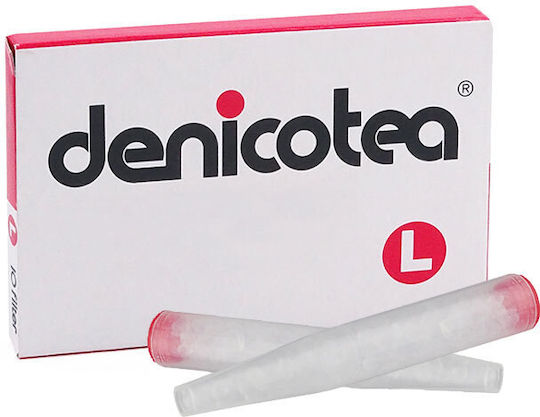 Denicotea Тръбни Филтри Denicotea Пипа Цигара 6мм 10бр Тънки Кристални Филтри