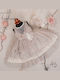 Piccolo Bambino Taufkleid für Mädchen 614-45-Beige