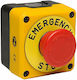 Push Button Panel Mushroom Φ40mm Retention P1ec400e40-k Emas