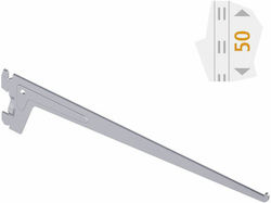 Shelf Arm 2 Hooks T300 Silver Shelf Arm 2 Hooks T300 Silver