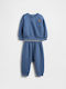 Set pentru copii cu pantaloni Iarnă 2buc Cornflower Blue
