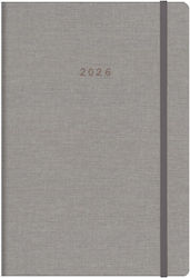 Next Ηmeologio 2026 Nomads Zilnic Flexi Gri Deschis Elastic 17x25cm