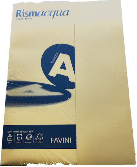 Favini 50 Sheets Rismacqua 200g/m2 Brown 02 21x29.7 A4
